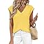 PRETTYGARDEN Women's 2026 Lightweight Sweaters Vest Spring Trendy Cap Sleeve V Neck Knit Tank Tops Summer Going Out Outfits