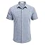COOFANDY Men's Linen Shirts Short Sleeve Casual Shirts Button Down Shirt for Men Beach Summer Wedding Shirt