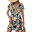 WIHOLL Summer Dresses for Women with Sleeves Midi Dress Button Down Beach Vacation Casual Dresses Fashion Clothing