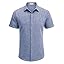 COOFANDY Men's Linen Shirts Short Sleeve Casual Shirts Button Down Shirt for Men Beach Summer Wedding Shirt