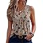Zeagoo Womens Tank Tops Summer Sleeveless Loose Fit Tops V Neck Pleated Shirts Basic Tees Dressy Casual Trendy Clothes