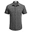 COOFANDY Men's Linen Shirts Short Sleeve Casual Shirts Button Down Shirt for Men Beach Summer Wedding Shirt