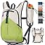 FIORETTO 20L Hiking Backpack for Women Men Mini Packable Backpack Lightweight Small Daypack for Camping Travel Outdoor, Beige