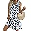 Zeagoo Summer Dresses for Women 2026 Sleeveless Casual Floral Tshirt Sundress with Pockets Loose Tank Beach Dress