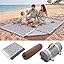 Genovega 2 in 1 Extra Large Rug Outdoor Picnic Blanket Waterproof Woven Boho Mat Giant Beach Towel Travel Essential Yoga Accessories Park Patio Lawn Garden Ground Music Festival Concert Must Have