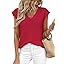 PRETTYGARDEN Women's 2026 Lightweight Sweaters Vest Spring Trendy Cap Sleeve V Neck Knit Tank Tops Summer Going Out Outfits