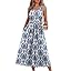 WIHOLL Summer Dresses for Women Flowy Casual Midi Dress Beach Vacation Sundresses with Pockets
