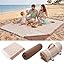 Genovega 2 in 1 Extra Large Rug Outdoor Picnic Blanket Waterproof Woven Boho Mat Giant Beach Towel Travel Essential Yoga Accessories Park Patio Lawn Garden Ground Music Festival Concert Must Have