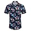 COOFANDY Men's Linen Shirts Short Sleeve Casual Shirts Button Down Shirt for Men Beach Summer Wedding Shirt