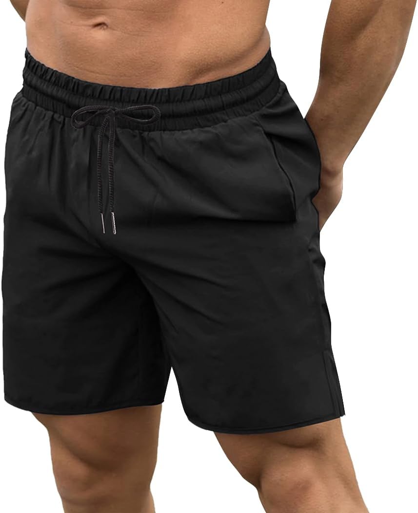 COOFANDY Mens Athletic Shorts 7 Inch Quick Dry Stretch Lightweight Gym Workout Shorts with Pockets