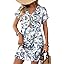 WIHOLL Summer Dresses for Women with Sleeves Midi Dress Button Down Beach Vacation Casual Dresses Fashion Clothing