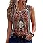 Zeagoo Womens Tank Tops Summer Sleeveless Loose Fit Tops V Neck Pleated Shirts Basic Tees Dressy Casual Trendy Clothes