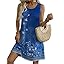 Zeagoo Summer Dresses for Women 2026 Sleeveless Casual Floral Tshirt Sundress with Pockets Loose Tank Beach Dress