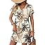 WIHOLL Summer Dresses for Women with Sleeves Midi Dress Button Down Beach Vacation Casual Dresses Fashion Clothing