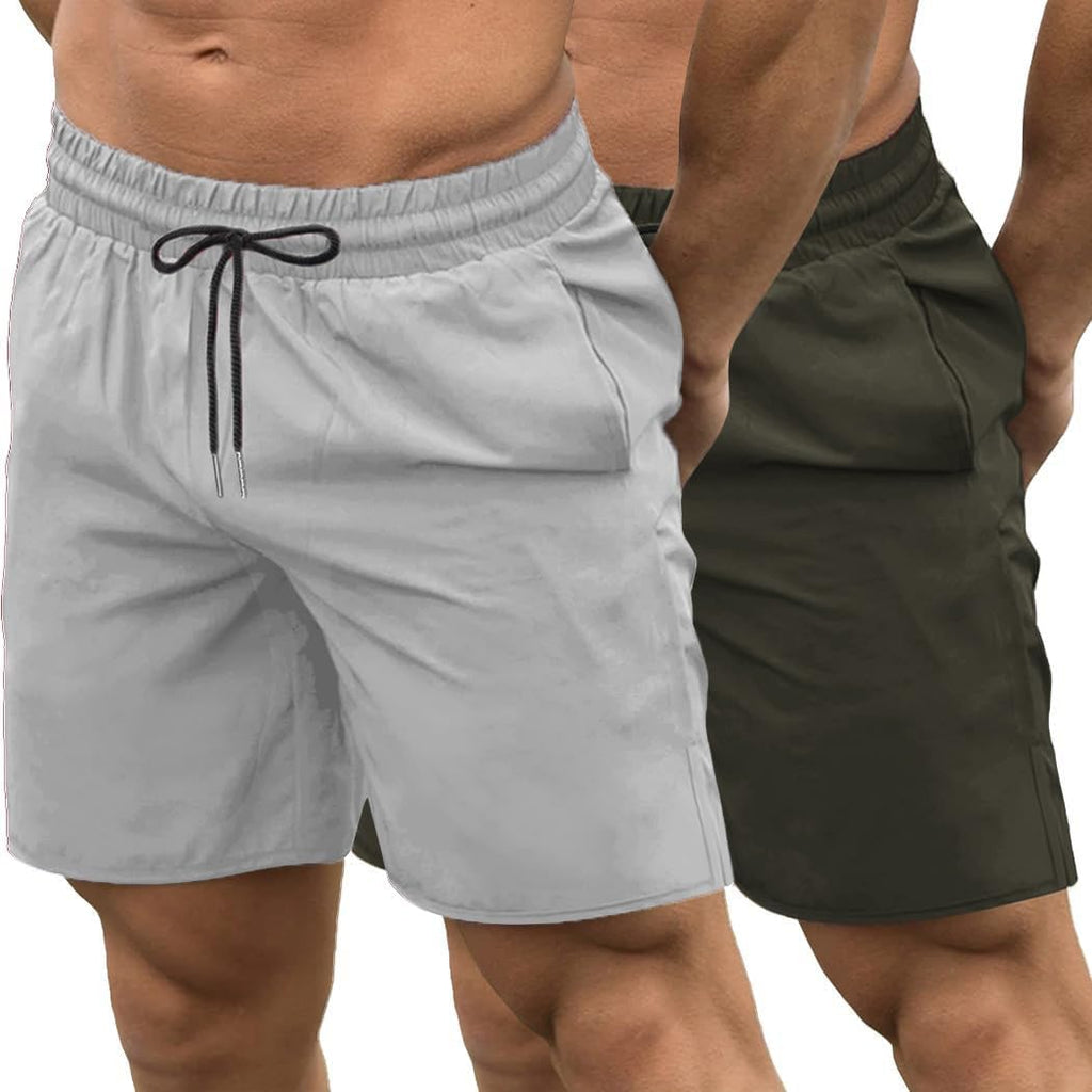 COOFANDY Mens Athletic Shorts 7 Inch Quick Dry Stretch Lightweight Gym Workout Shorts with Pockets