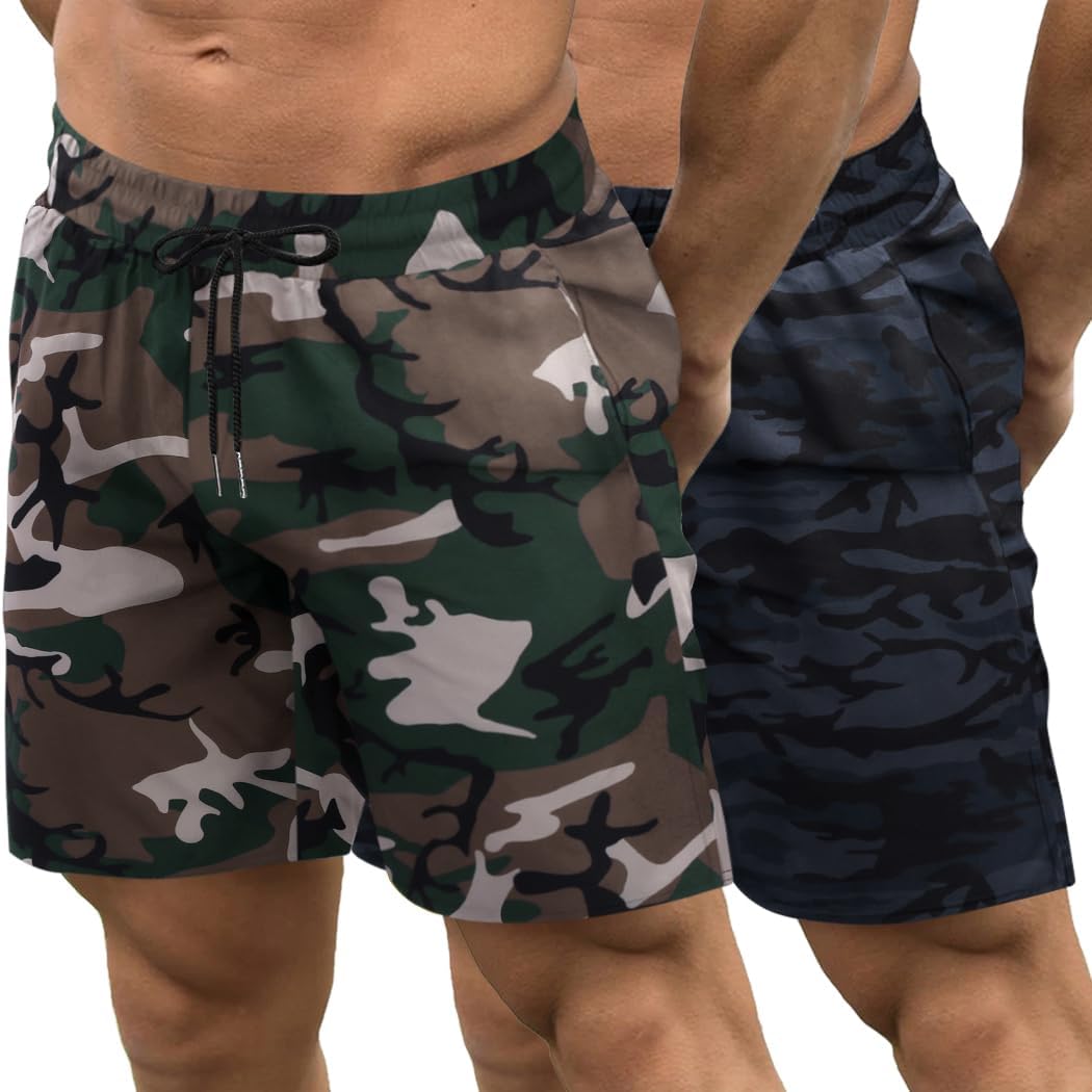 COOFANDY Mens Athletic Shorts 7 Inch Quick Dry Stretch Lightweight Gym Workout Shorts with Pockets