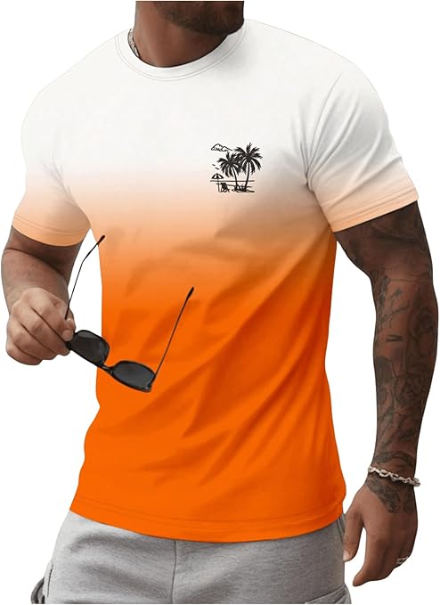SOLY HUX Men's Short Sleeve Graphic Tees Summer Crewneck Top Shirt Beach Vacation T-Shirts