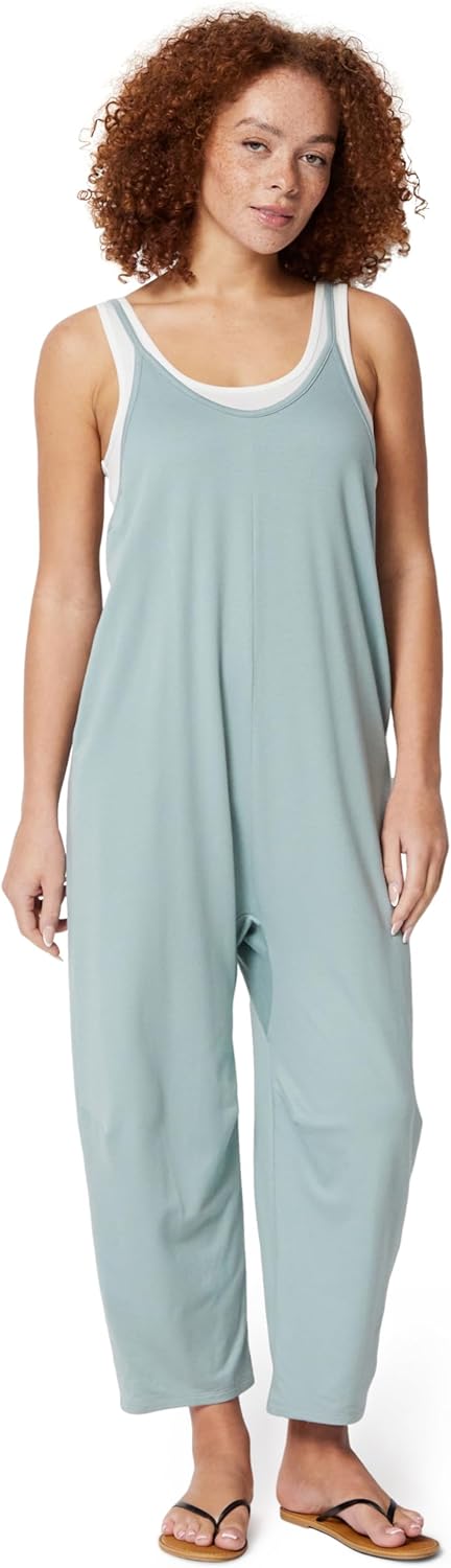 Essentials Women's Oversized-Fit Sleeveless Jumpsuit