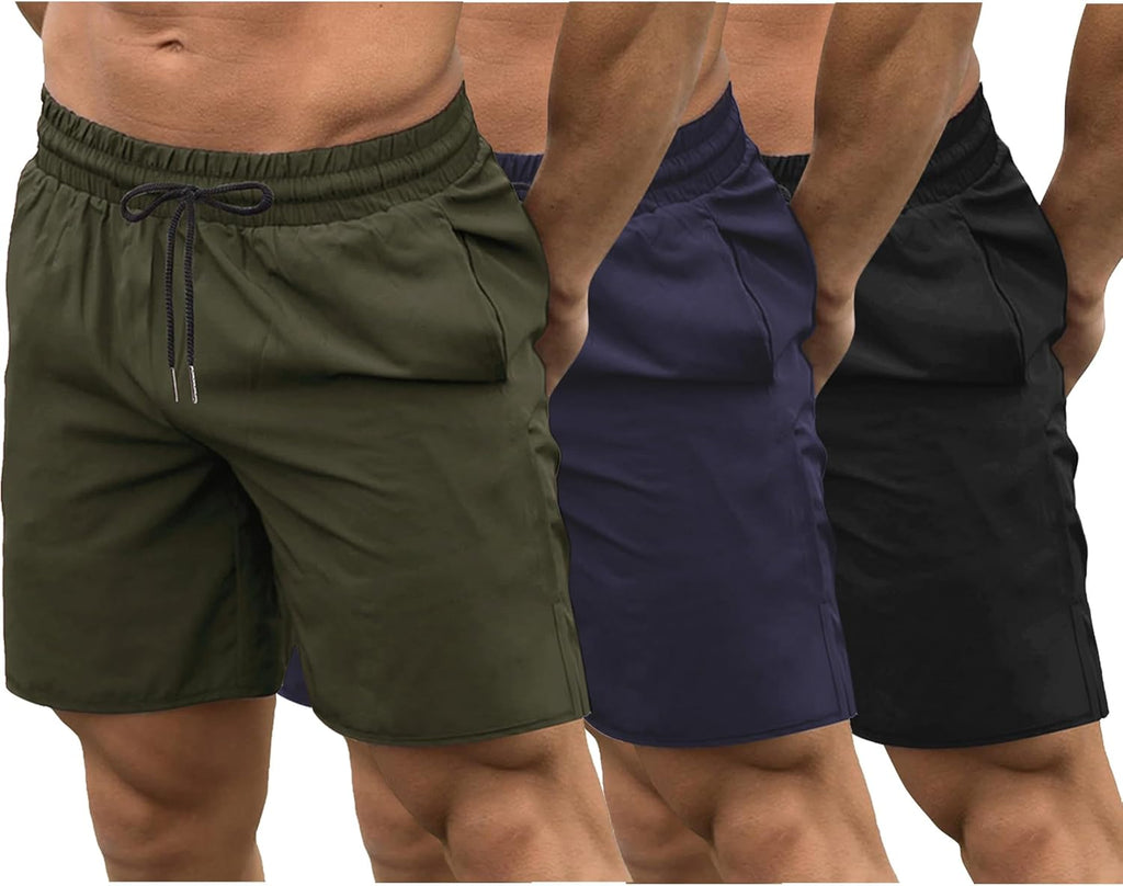 COOFANDY Mens Athletic Shorts 7 Inch Quick Dry Stretch Lightweight Gym Workout Shorts with Pockets