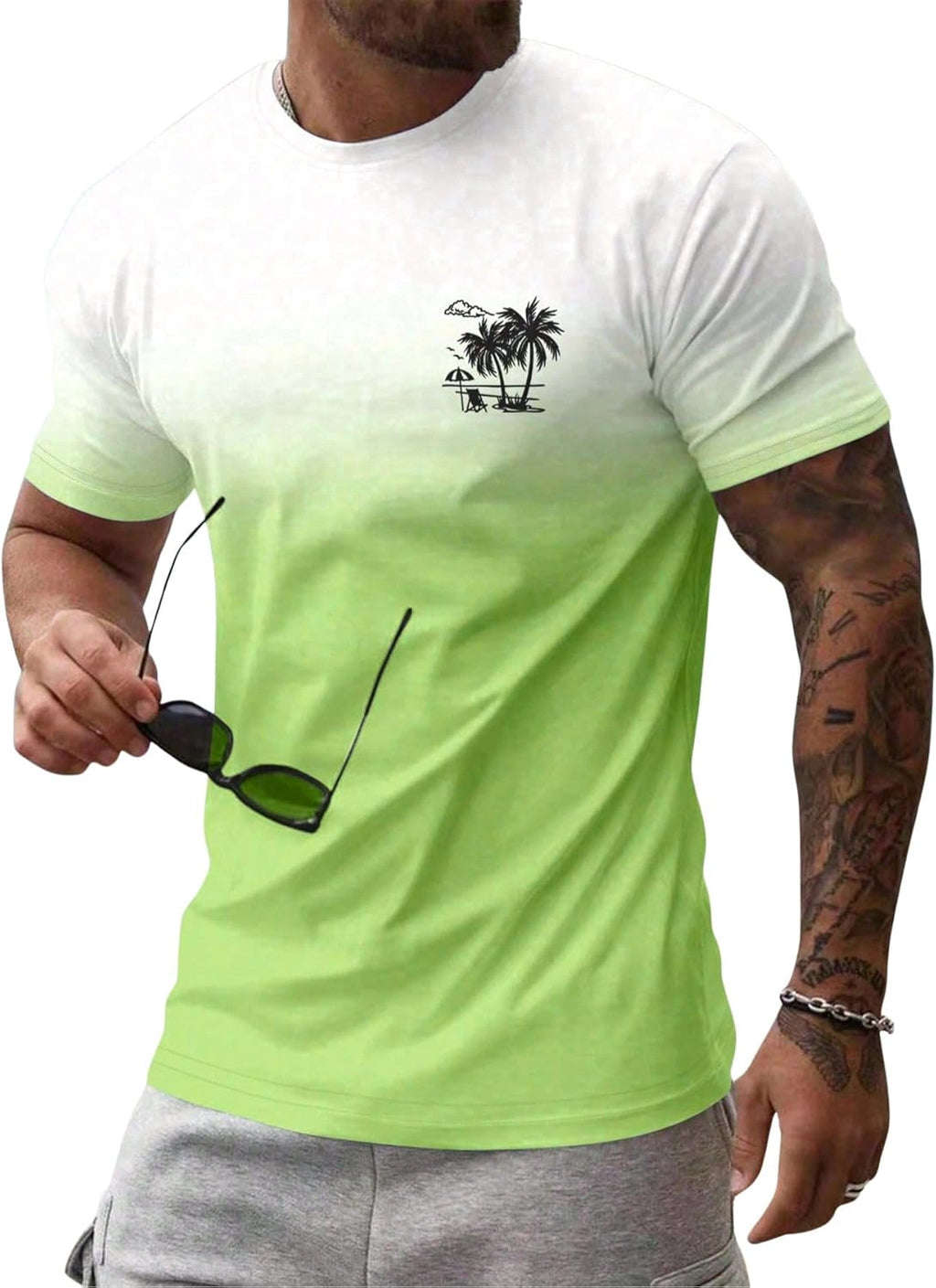 SOLY HUX Men's Short Sleeve Graphic Tees Summer Crewneck Top Shirt Beach Vacation T-Shirts
