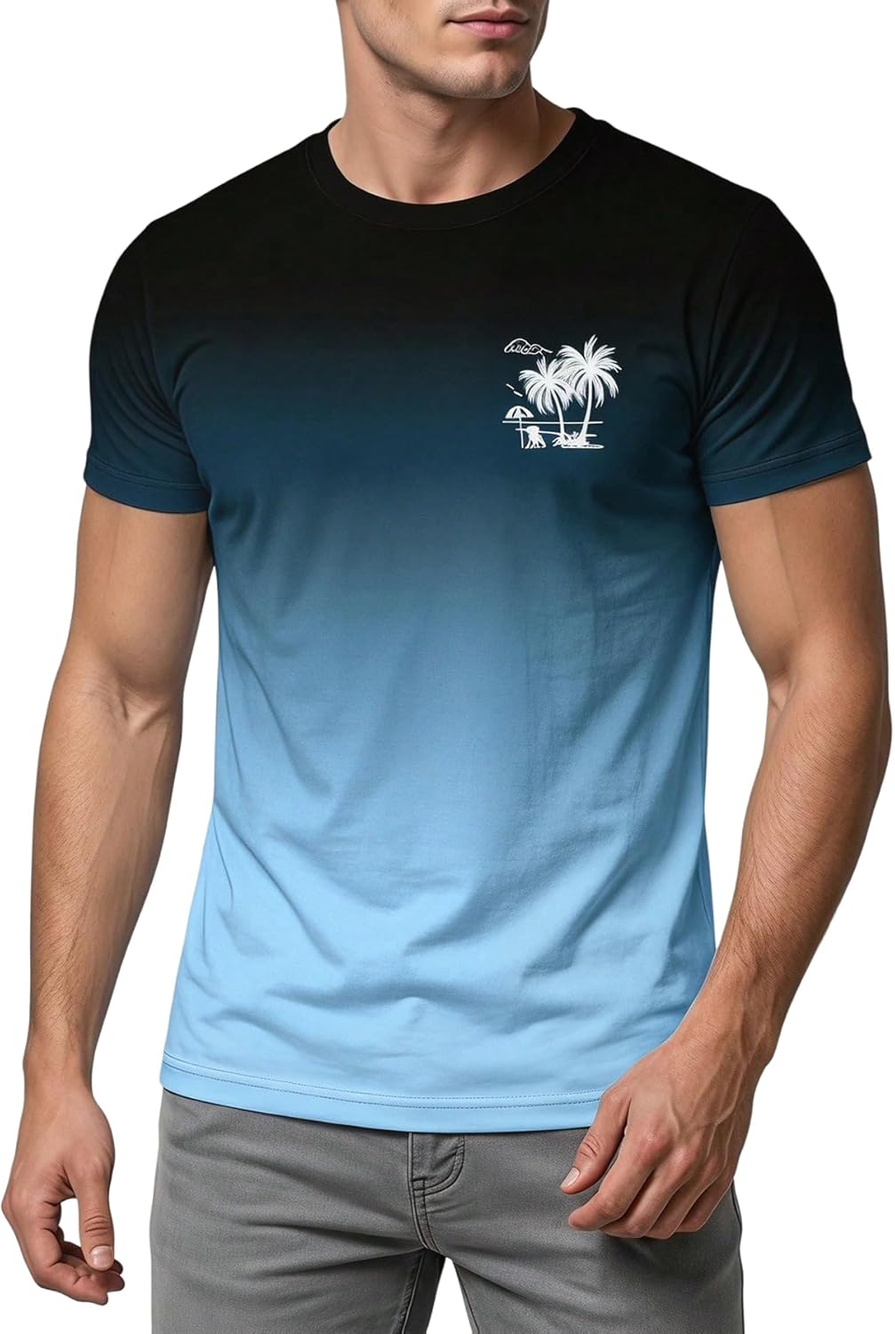 SOLY HUX Men's Short Sleeve Graphic Tees Summer Crewneck Top Shirt Beach Vacation T-Shirts