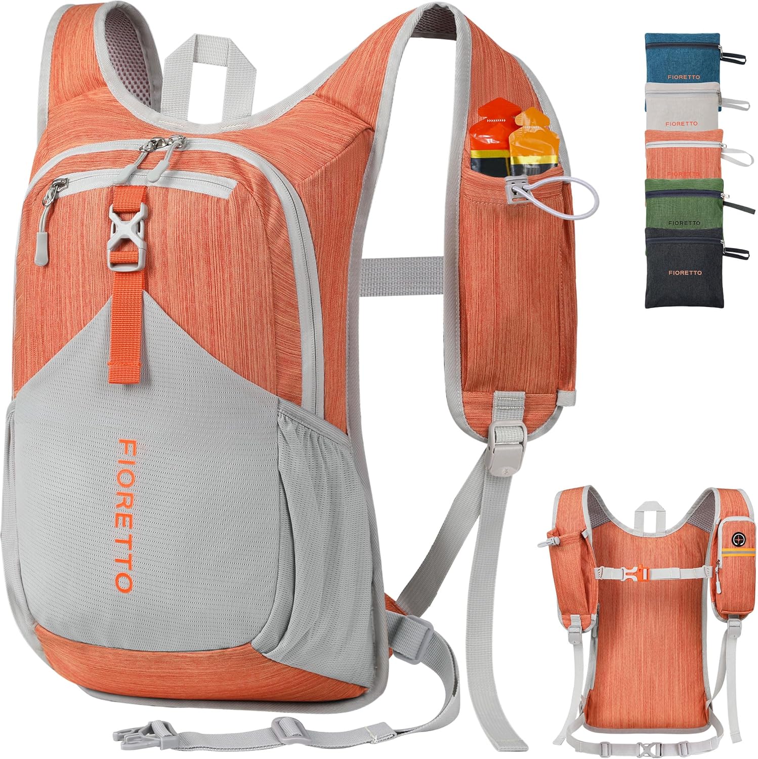FIORETTO 20L Hiking Backpack for Women Men Mini Packable Backpack Lightweight Small Daypack for Camping Travel Outdoor, Beige