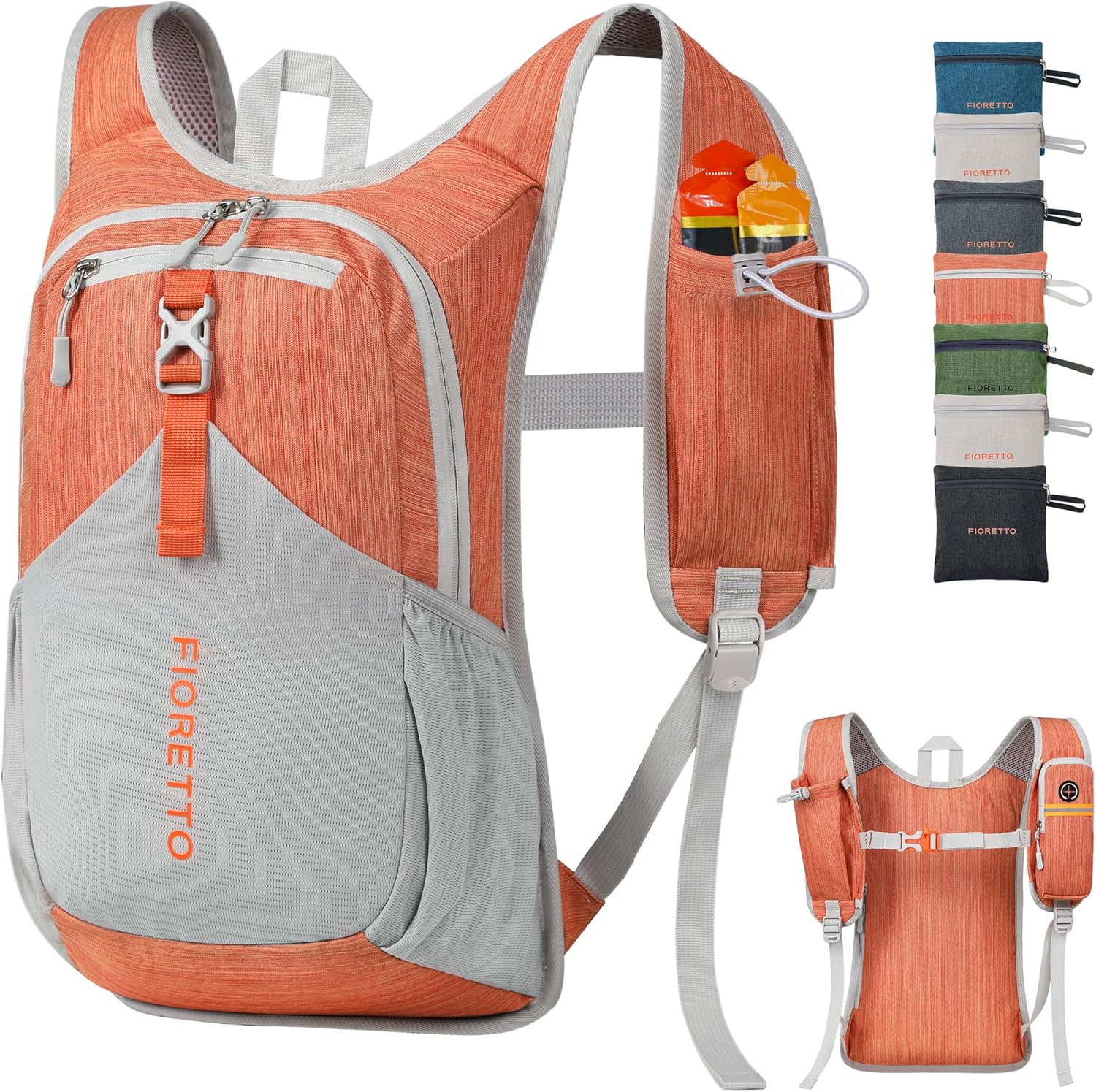 FIORETTO 20L Hiking Backpack for Women Men Mini Packable Backpack Lightweight Small Daypack for Camping Travel Outdoor, Beige